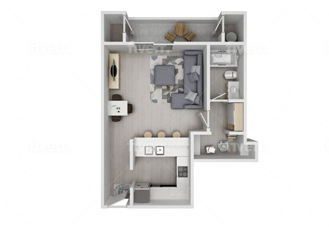 Studio F Floorplan